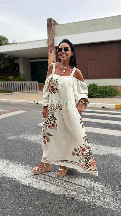 VESTIDO OMBRO A OMBRO COM ALÇAS LEZ A LEZ