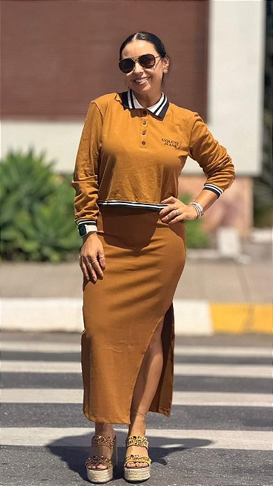 BLUSA POLO CAMEL COLCCI JEANS