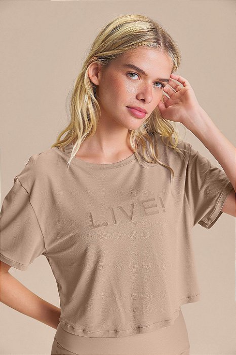 CAMISETA CROPPED LIVE! COMFORT