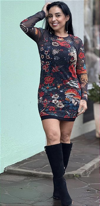 VESTIDO JUSTO TATTO JOHN JOHN