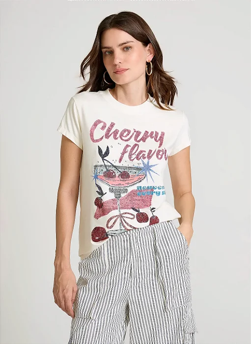 T SHIRT JUSTA CHERRY FLAVOR JOHN JOHN