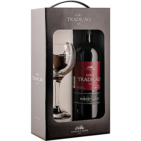 Vinho Tinto de mesa com taça