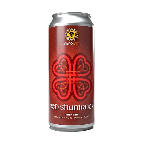 Cerveja Grifo Red Shamrock Irish Red Ale Lata 473ml