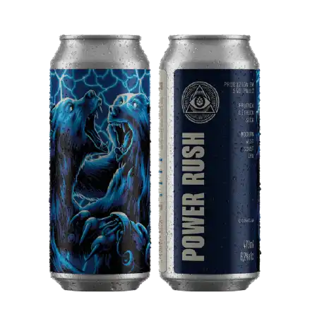 Cerveja Dogma Power Rush Modern West Coast IPA Lata 473ml