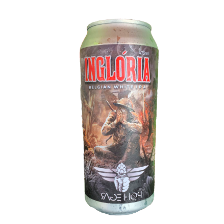Cerveja Rage Hop Ingloria White Belgian IPA Lata 473ml