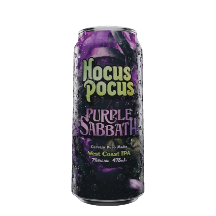 Cerveja Hocus Pocus Purple Sabbath West Coast IPA 473ml