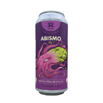 Cerveja Geezer Abismo Double Black IPA Lata 473ml