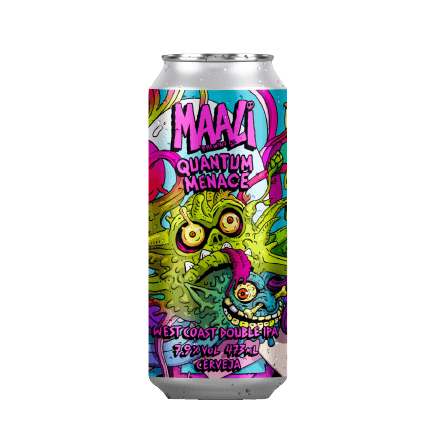 Cerveja Maali Quantum Menace West Coast Double IPA Lata 473ml