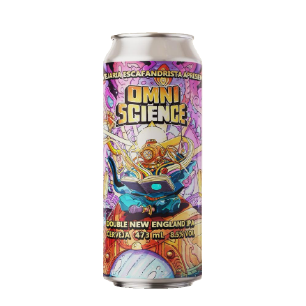 Cerveja Escafandrista Omniscience Double New England IPA Lata 473ml