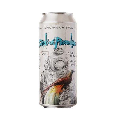 Cerveja Escafandrista Birds of Paradise West Coast Pilsner Lata 473ml