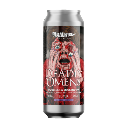 Cerveja Haunted Deadly Omens Double New England IPA Lata 473ml
