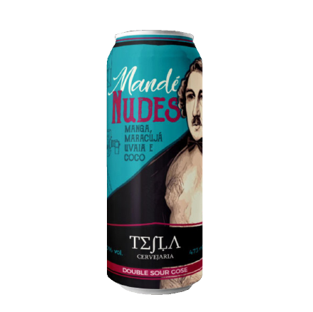 Cerveja Tesla Mandé Nudes Double Sour Gose Lata 473ml