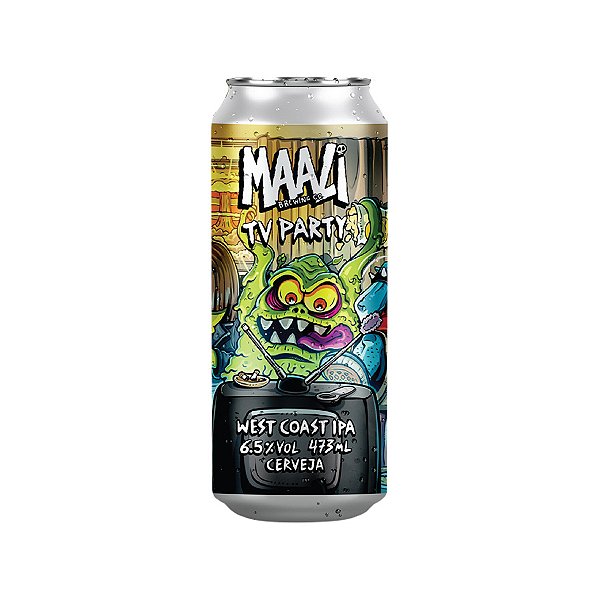 Cerveja Maali TV Party West Coast IPA Lata 473ml