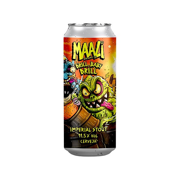 Cerveja Maali Drill Baby Drill Imperial Stout Lata 473ml