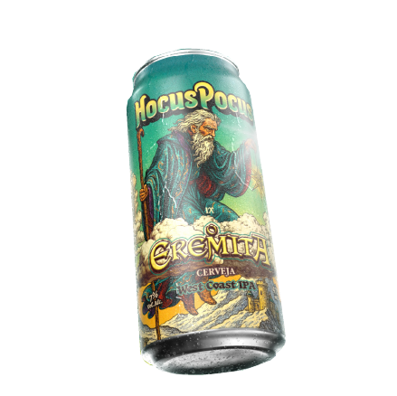 Cerveja Hocus Pocus O Eremita West Coast IPA Lata 473ml