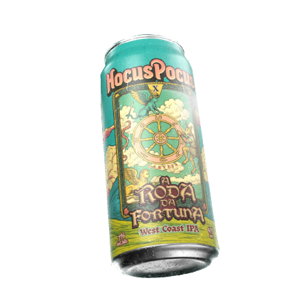Cerveja Hocus Pocus A Roda da Fortuna West Coast IPA Lata 473ml