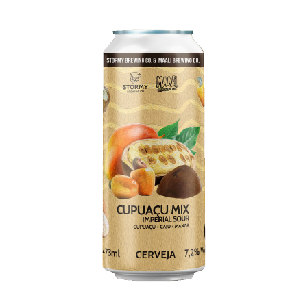 Cerveja Stormy Collab Maali Cupuaçu Mix Imperial Sour Lata 473ml