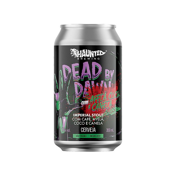 Cerveja Haunted Dead By Dawn Coco Avelã E Canela Imperial Stout 350ml