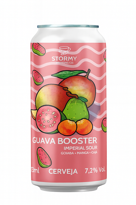 Cerveja Stormy Guava Booster Imperial Sour Lata 473ml