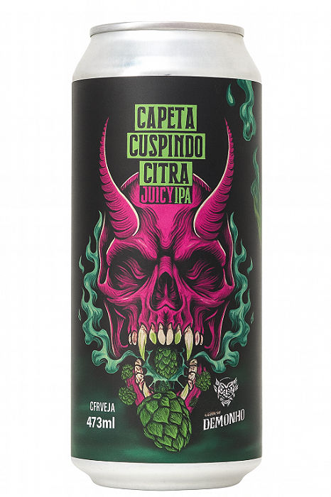 Cerveja Demonho Capeta Cuspindo Citra Juicy IPA Lata 473ml