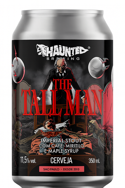 Cerveja Haunted Tall Man Imperial Stout Lata 350ml