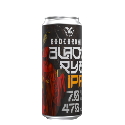 Cerveja Bodebrown Black Rye IPA Lata 473ml