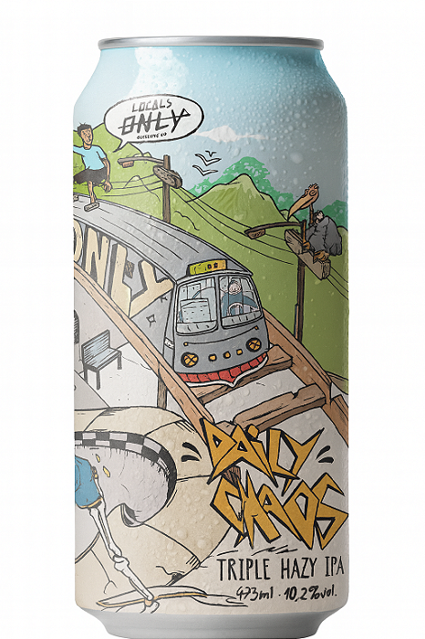 Cerveja Locals Only Daily Chaos Triple Hazy IPA Lata 473ml