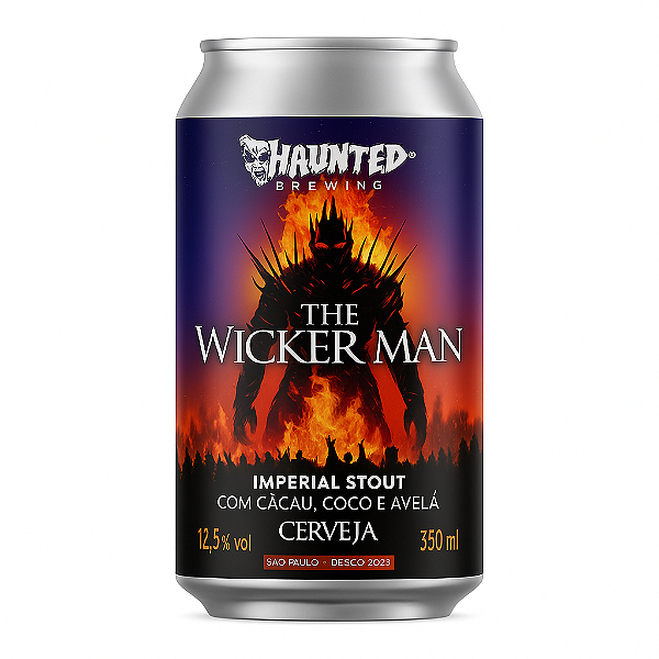 Cerveja Haunted The Wicker Man Imperial Stout Lata 350ml
