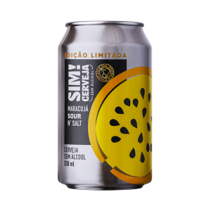 Cerveja SIM Sour'n Salt Maracujá Sem Álcool 350ml