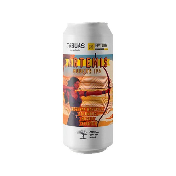 Cerveja Tábuas collab Mythos Artemis West Coast IPA Lata 473ml