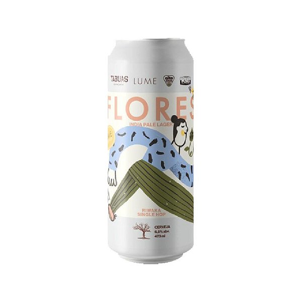 Cerveja Tábuas collab KSB Flores IPL Lata 473ml