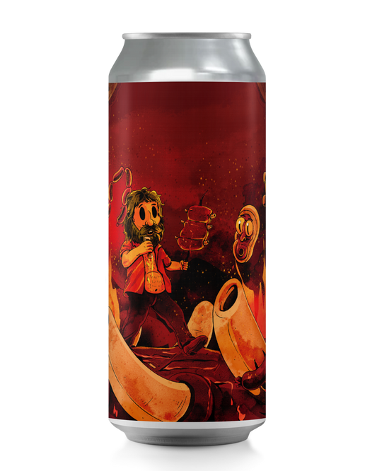 Cerveja Dude Brewing Nascido para Grelhar Rauchbock Lata 473ml