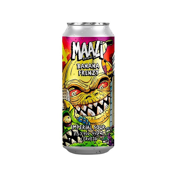 Cerveja Maali Banana Frenzy Imperial Sour Lata 473ml