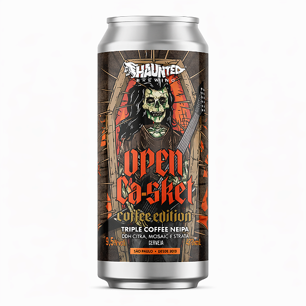 Cerveja Haunted Open Casket Coffee Edition Triple New England IPA Lata 473ml