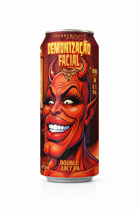 Cerveja Demonho Demononização Facial Double Juicy IPA Lata 473ml