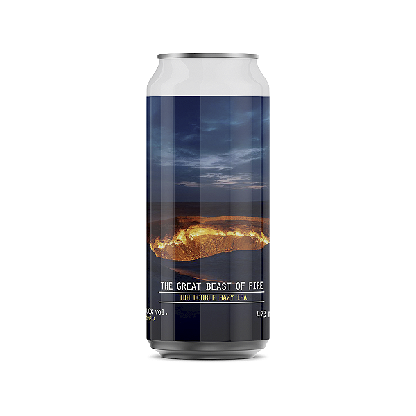 Cerveja Spartacus The Great Beast of Fire TDH Double Hazy IPA Lata 473ml