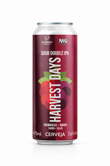 Cerveja Stormy Collab Maali Harvest Days Sour Double IPA Lata 473ml