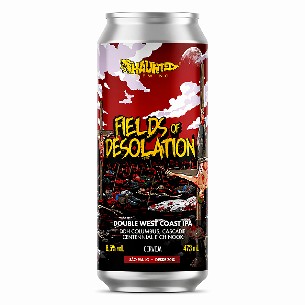 Cerveja Haunted Fields of Desolation Double West Coast IPA Lata 473ml