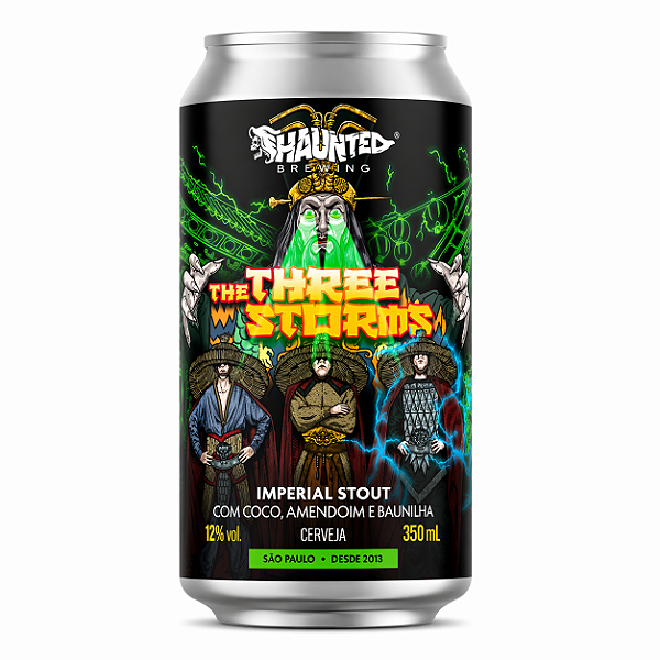 Cerveja Haunted The Three Storms Imperial Stout Lata 350ml