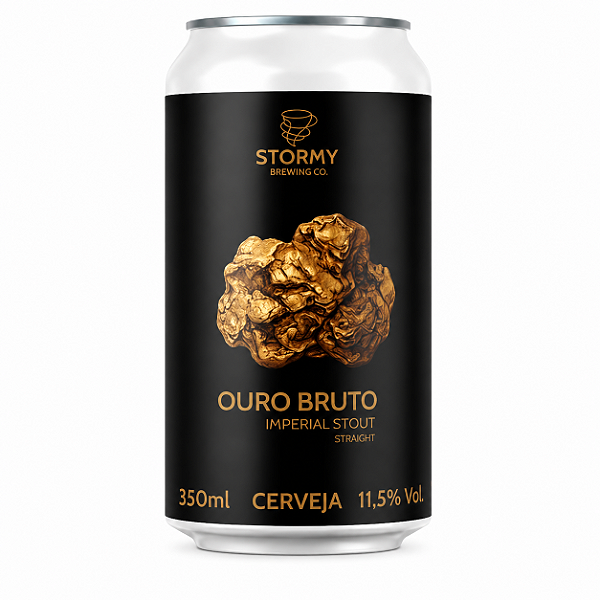 Cerveja Stormy Ouro Bruto Imperial Stout Lata 350ml
