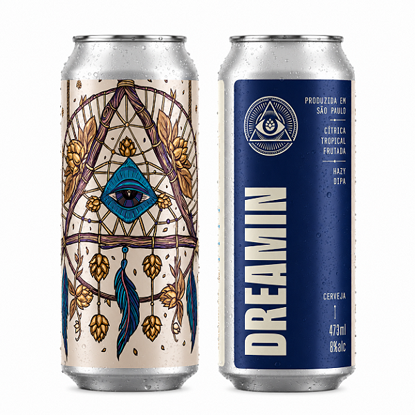 Cerveja Dogma Dreamin Double Hazy IPA Lata 473ml
