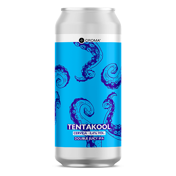 Cerveja Croma Tentakool Double Juicy IPA Lata 473ml