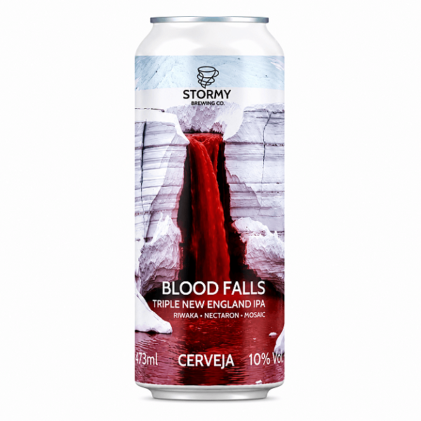 Cerveja Stormy Blood Falls Triple New England IPA Lata 473ml