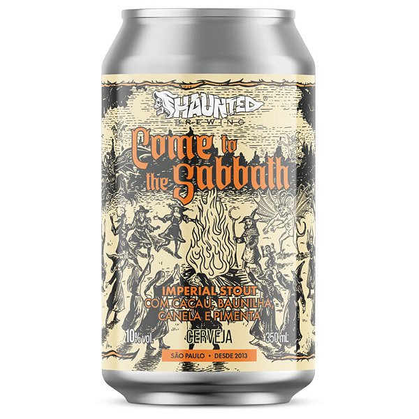 Cerveja Haunted Come to The Sabbath Mexican Imperial Stout Lata 350ml
