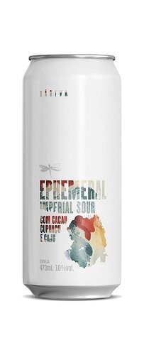 Cerveja Dádiva Ephemeral Cacau e Cupuaçu Imperial Sour Lata 473ml