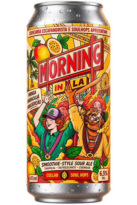 Cerveja Escafandrista Morning in LA Smoothie-style Sour Ale Lata 473ml