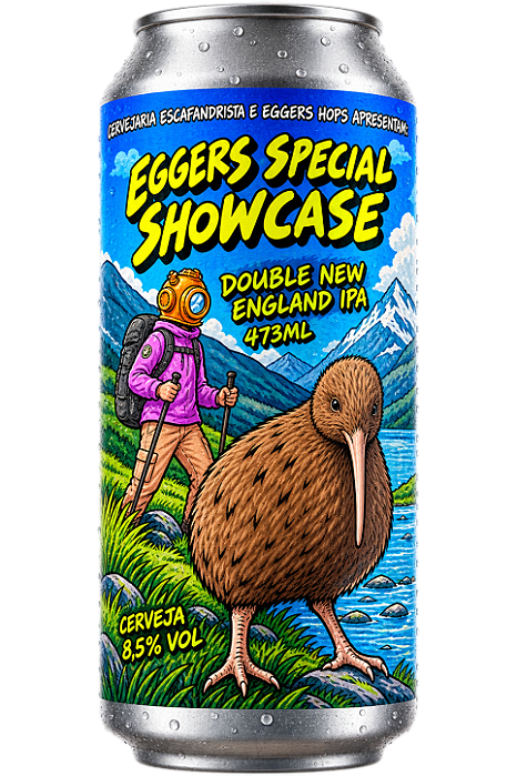 Cerveja Escafandrista Eggers Special Showcase Double New England IPA Lata 473ml