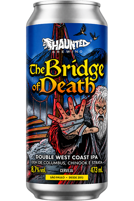 Cerveja Haunted The Bridge Of Death Double West Coast IPA Lata 473ml