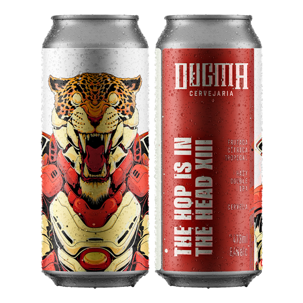 Cerveja Dogma The Hop Is In The Head XIII Double Juicy IPA Lata 473ml