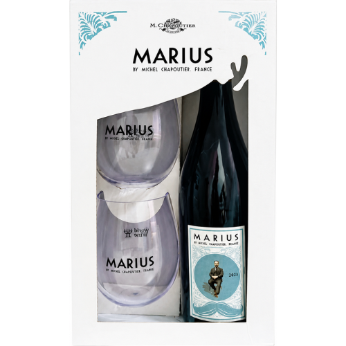 Kit Marius By Michel Chapoutier Rouge 2023 - (Com 02 copos Blow)